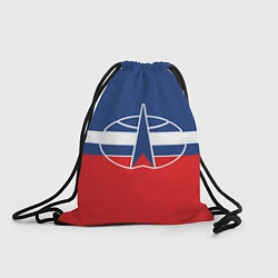 Рюкзак-мешок Флаг космический войск РФ, цвет: 3D-принт