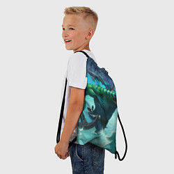 Рюкзак-мешок Tidehunter: Water Rage, цвет: 3D-принт — фото 2