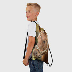 Рюкзак-мешок Взгляд лошади, цвет: 3D-принт — фото 2