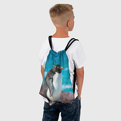 Рюкзак-мешок Пингвин на солнышке, цвет: 3D-принт — фото 2