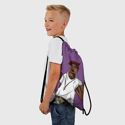 Рюкзак-мешок 2Pac Gangsta, цвет: 3D-принт — фото 2