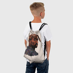 Рюкзак-мешок Tupac Shakur, цвет: 3D-принт — фото 2