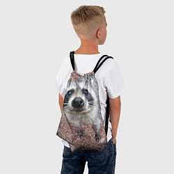 Рюкзак-мешок Носик енота, цвет: 3D-принт — фото 2