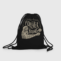 Рюкзак-мешок Forever young, цвет: 3D-принт