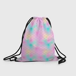 Рюкзак-мешок Розовая чешуя, цвет: 3D-принт