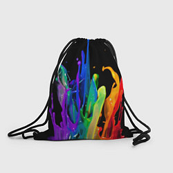 Рюкзак-мешок Всплеск красок, цвет: 3D-принт