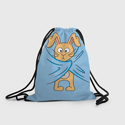 Рюкзак-мешок Стеснительный кролик, цвет: 3D-принт