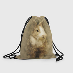 Рюкзак-мешок Пушистый кролик, цвет: 3D-принт