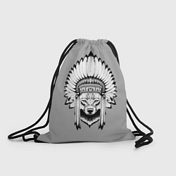 Рюкзак-мешок Indian wolf, цвет: 3D-принт