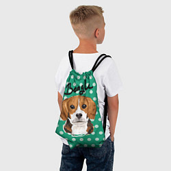 Рюкзак-мешок Beagle Face, цвет: 3D-принт — фото 2