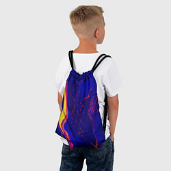 Рюкзак-мешок Ультрафиолетовые разводы, цвет: 3D-принт — фото 2