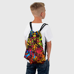 Рюкзак-мешок Яркая текстура, цвет: 3D-принт — фото 2