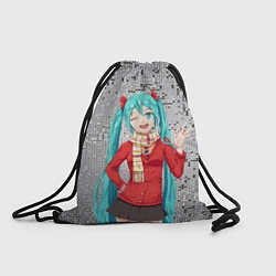 Рюкзак-мешок Хацуне Мику, цвет: 3D-принт