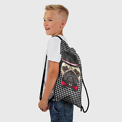 Рюкзак-мешок Mr Pug, цвет: 3D-принт — фото 2