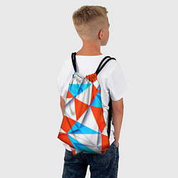 Рюкзак-мешок Треугольники, цвет: 3D-принт — фото 2