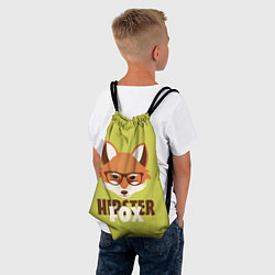 Рюкзак-мешок Hipster Fox, цвет: 3D-принт — фото 2