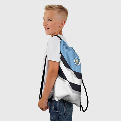 Мешок для обуви Manchester City FC: White style / 3D-принт – фото 3