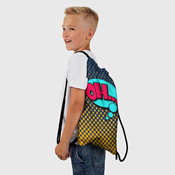 Рюкзак-мешок Pop art: Ohh!, цвет: 3D-принт — фото 2