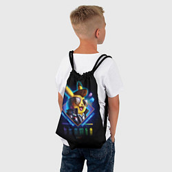 Рюкзак-мешок Retro Pikachu, цвет: 3D-принт — фото 2