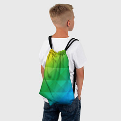 Рюкзак-мешок Colored wall, цвет: 3D-принт — фото 2