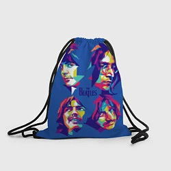 Рюкзак-мешок The Beatles: Faces, цвет: 3D-принт