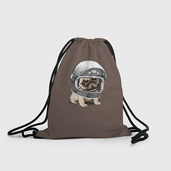 Рюкзак-мешок Мопс космонавт, цвет: 3D-принт