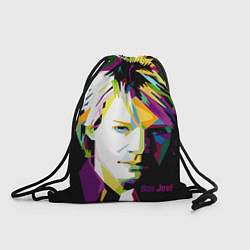 Рюкзак-мешок Jon Bon Jovi Art, цвет: 3D-принт