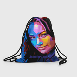 Рюкзак-мешок Jennifer Lopez Art, цвет: 3D-принт