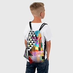 Рюкзак-мешок RGB Geometry, цвет: 3D-принт — фото 2