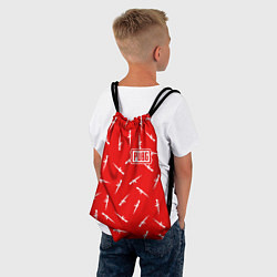Рюкзак-мешок PUBG: Red Weapon, цвет: 3D-принт — фото 2