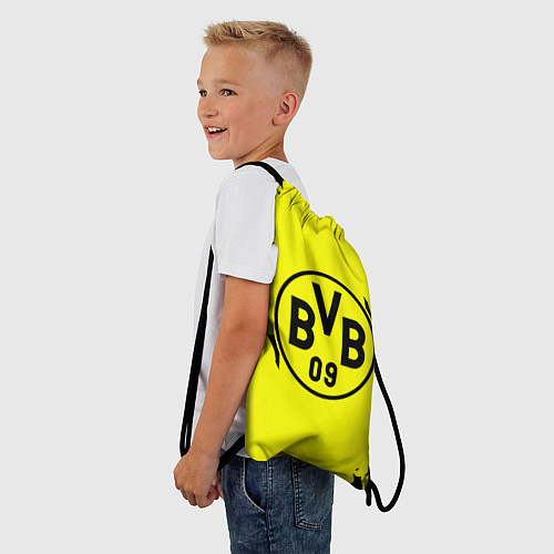 Мешок для обуви FC Borussia Dortmund: Yellow & Black / 3D-принт – фото 3