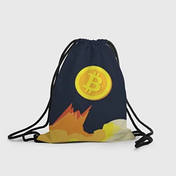 Рюкзак-мешок Bitcoin Up, цвет: 3D-принт