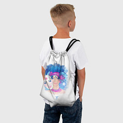 Рюкзак-мешок Девушка Близнецы, цвет: 3D-принт — фото 2