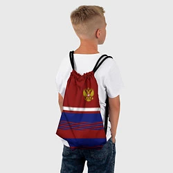 Рюкзак-мешок Герб РФ: Красный стиль, цвет: 3D-принт — фото 2