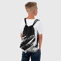 Рюкзак-мешок Белый и черный, цвет: 3D-принт — фото 2