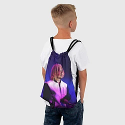 Рюкзак-мешок Lil Pump: Neon Style, цвет: 3D-принт — фото 2