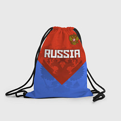 Рюкзак-мешок Russia Red & Blue, цвет: 3D-принт