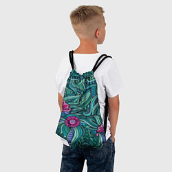 Рюкзак-мешок Цветочный арт, цвет: 3D-принт — фото 2