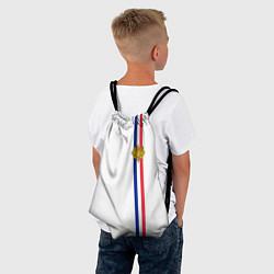 Рюкзак-мешок Франция: лента с гербом, цвет: 3D-принт — фото 2