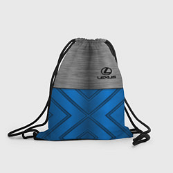 Рюкзак-мешок Lexus: Blue Metallic, цвет: 3D-принт