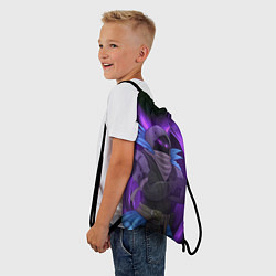 Рюкзак-мешок Violet Raven, цвет: 3D-принт — фото 2