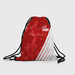 Рюкзак-мешок Eat Sleep JDM: Red Poly, цвет: 3D-принт