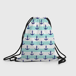 Рюкзак-мешок Морские якоря, цвет: 3D-принт