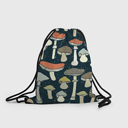 Рюкзак-мешок Грибной лес, цвет: 3D-принт