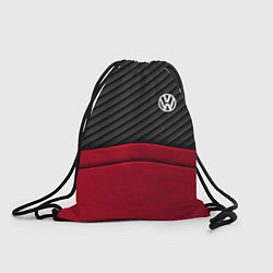 Рюкзак-мешок Volkswagen: Red Carbon, цвет: 3D-принт