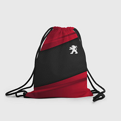 Рюкзак-мешок Peugeot: Red Sport, цвет: 3D-принт