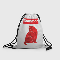 Рюкзак-мешок Summer Cat, цвет: 3D-принт