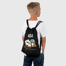 Рюкзак-мешок Kitty: Error 404, цвет: 3D-принт — фото 2