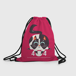 Рюкзак-мешок Cat: Error 404, цвет: 3D-принт