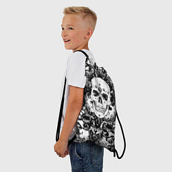 Рюкзак-мешок Grunge Skull, цвет: 3D-принт — фото 2